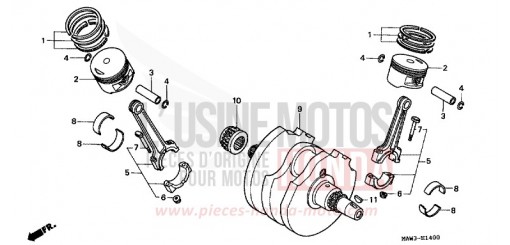VILEBREQUIN/PISTON XL600VT de 1996